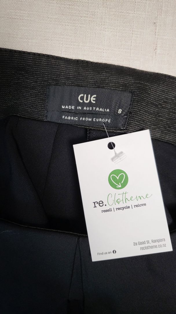 Cue Black Mini Pleat Skirt (8)