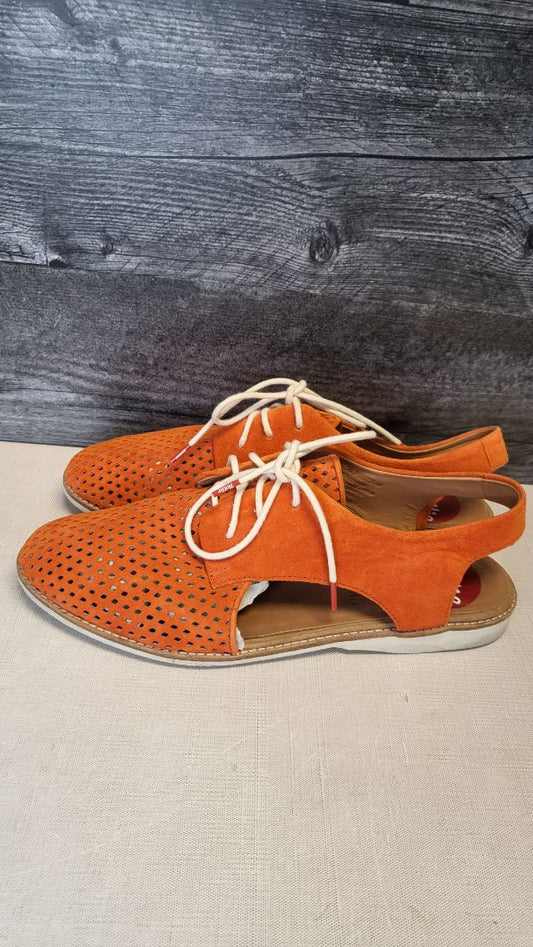 Rollie Orange Slingback Punch Shoe (40)