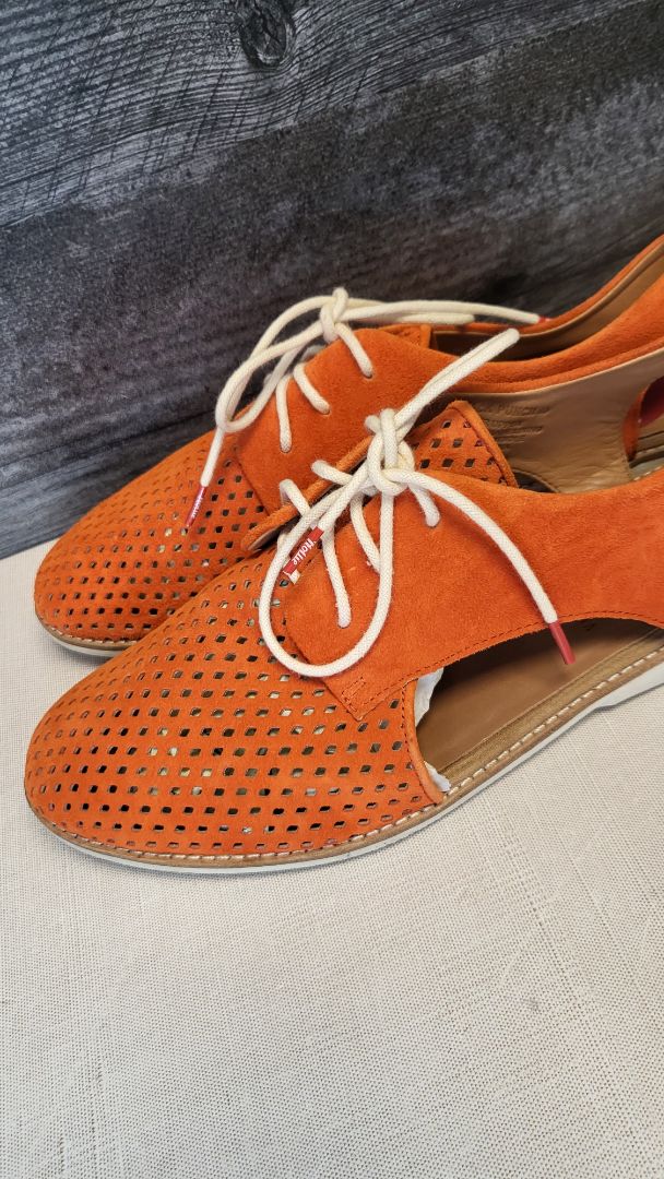 Rollie Orange Slingback Punch Shoe (40)