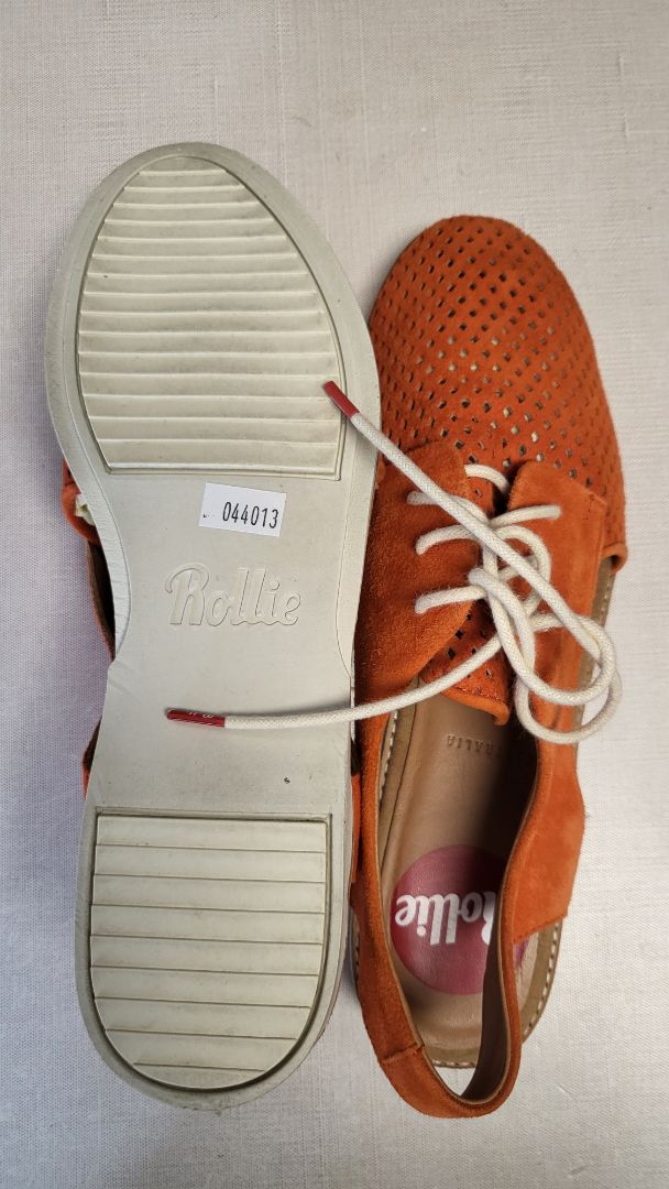 Rollie Orange Slingback Punch Shoe (40)