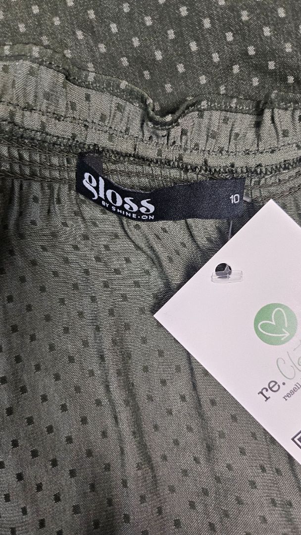 Gloss Green Drop Waist Dress (10)