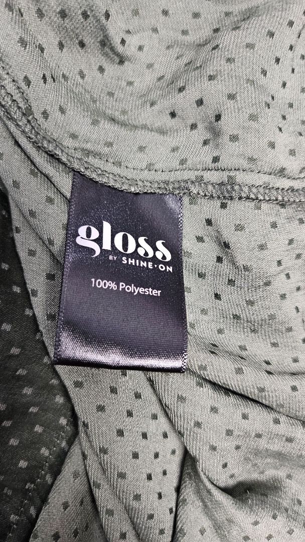 Gloss Green Drop Waist Dress (10)