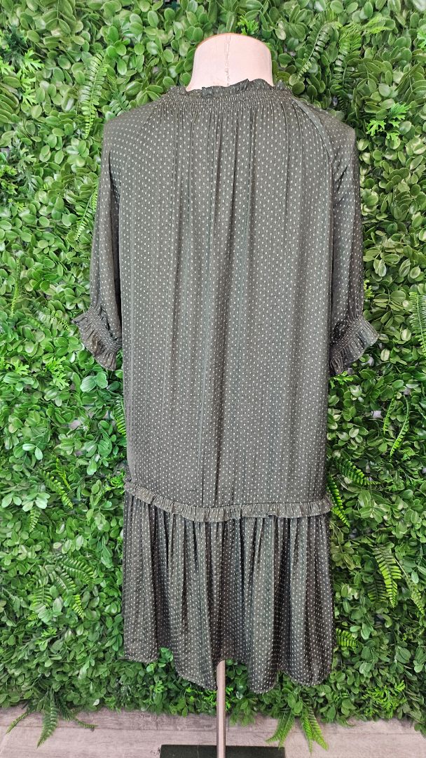 Gloss Green Drop Waist Dress (10)