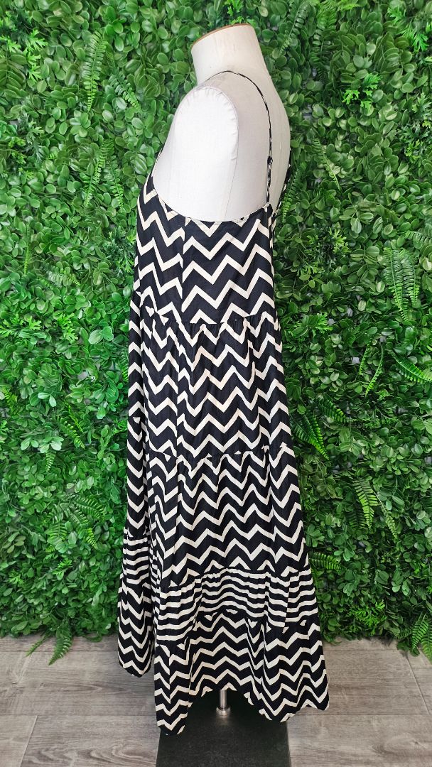 Seed Chevron Stripe Tiered Sundress (6-8)