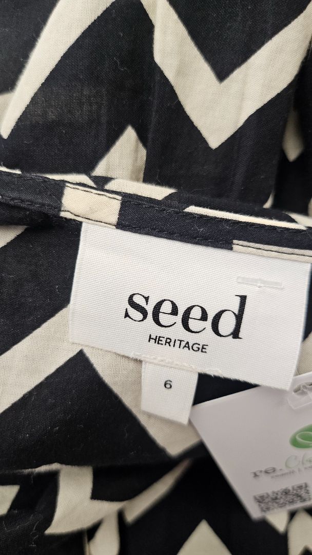 Seed Chevron Stripe Tiered Sundress (6-8)