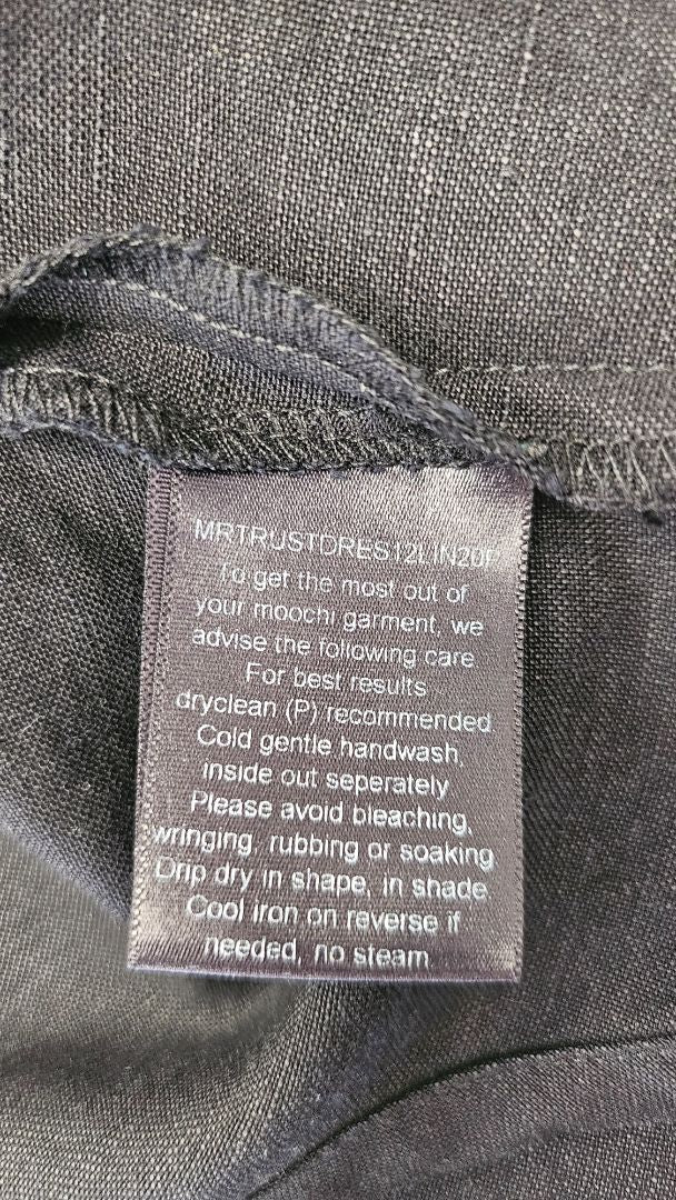 Moochi Black Linen Trust Dress (10)