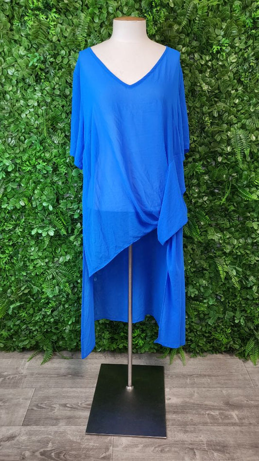 Cashews Blue Hi Lo Layering Top (14)