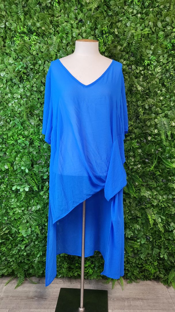 Cashews Blue Hi Lo Layering Top (14)