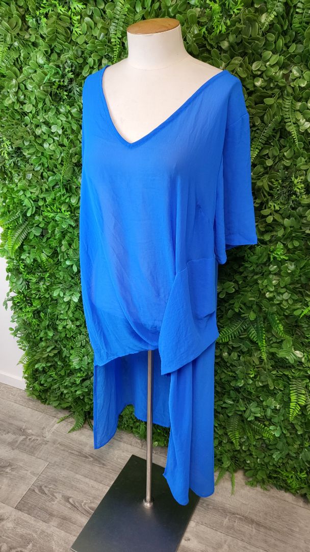 Cashews Blue Hi Lo Layering Top (14)