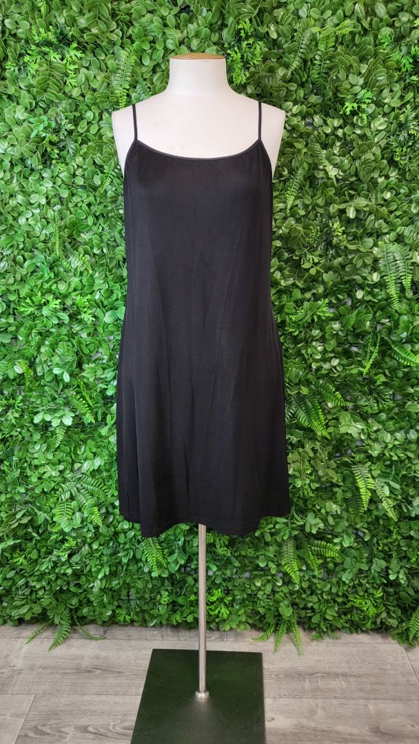Paula Ryan Black Evening Dress (12-14)