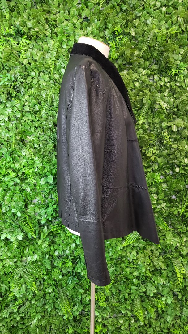 Decjuba Black Waterfall Leather Jacket (12)