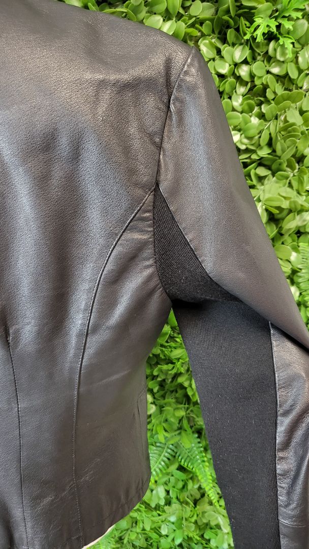 Decjuba Black Waterfall Leather Jacket (12)