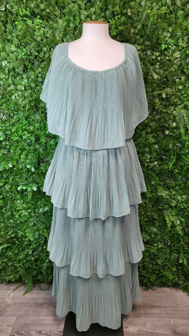 Lorraine Mint Tier Dress (16)
