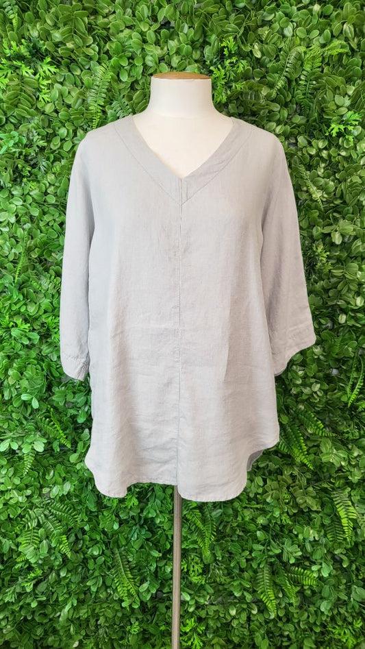 Lordship Grey Linen Top (10)
