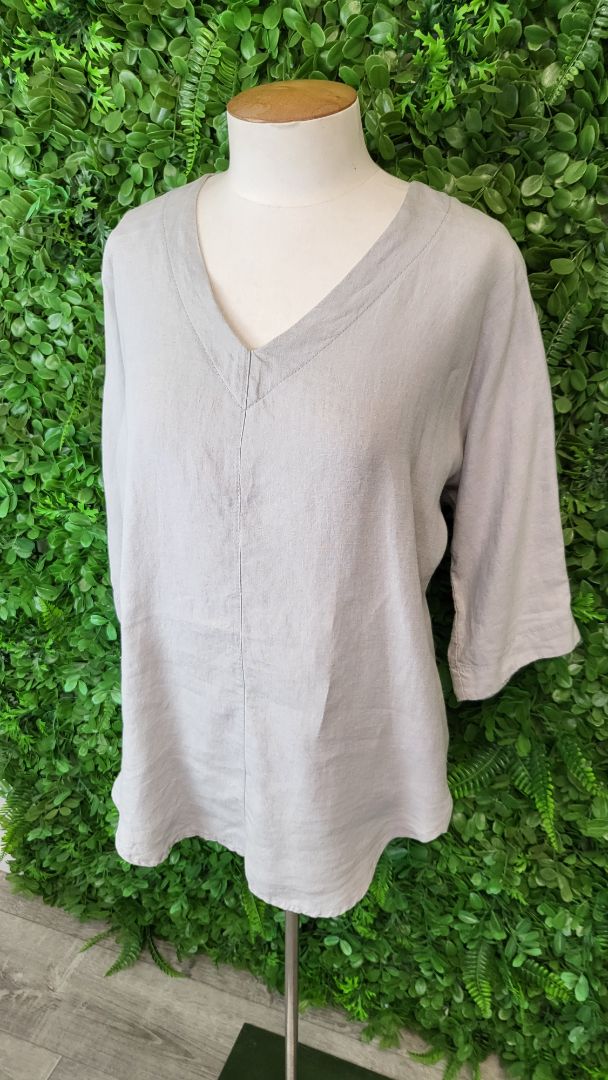 Lordship Grey Linen Top (10)
