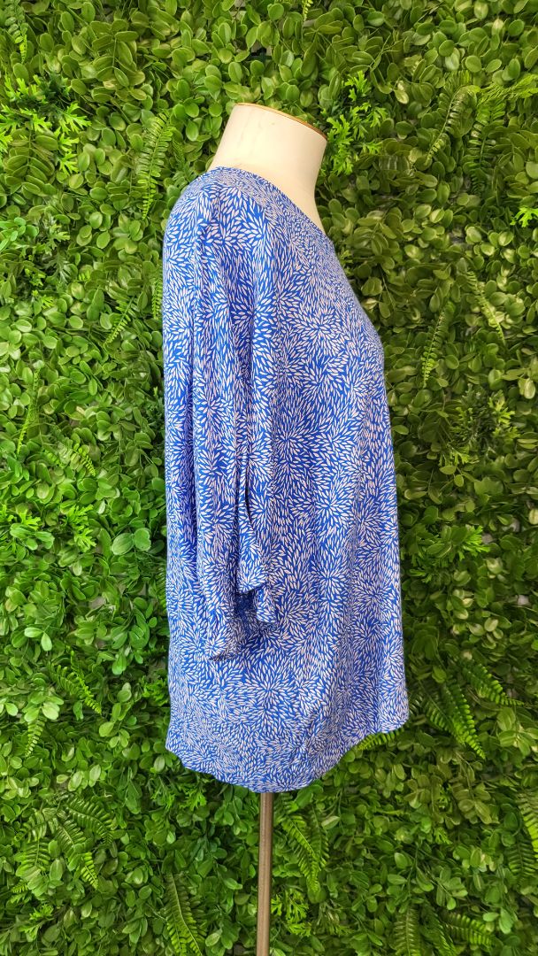 Vincent Print Frill Cuff Top (12)