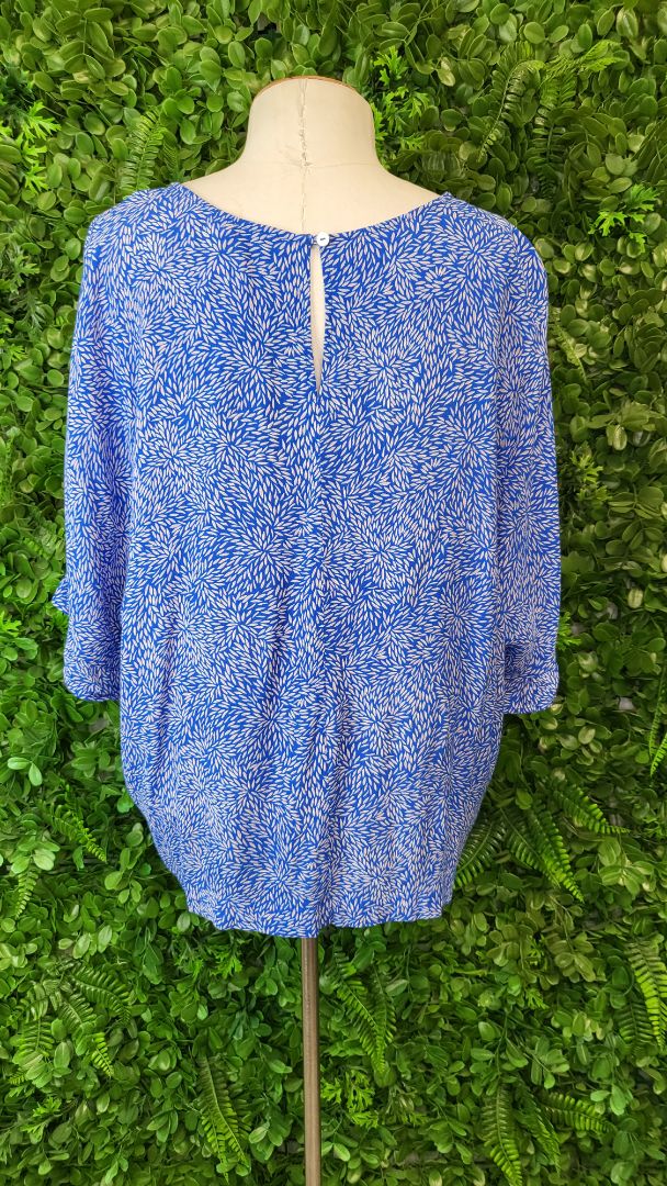 Vincent Print Frill Cuff Top (12)