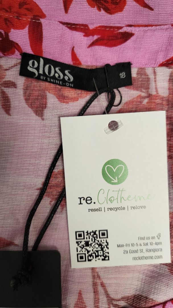 Gloss by Shine On Print Erin Kimono Dress BNWT (18)