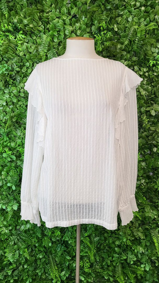 Moochi Cream Flare Frill Blouse (12)