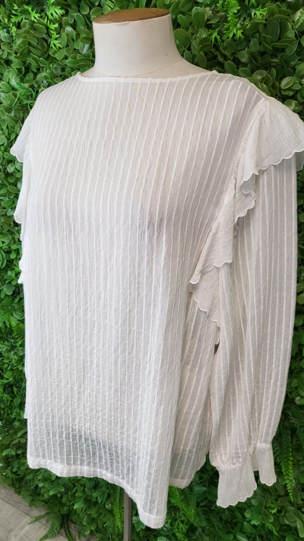 Moochi Cream Flare Frill Blouse (12)