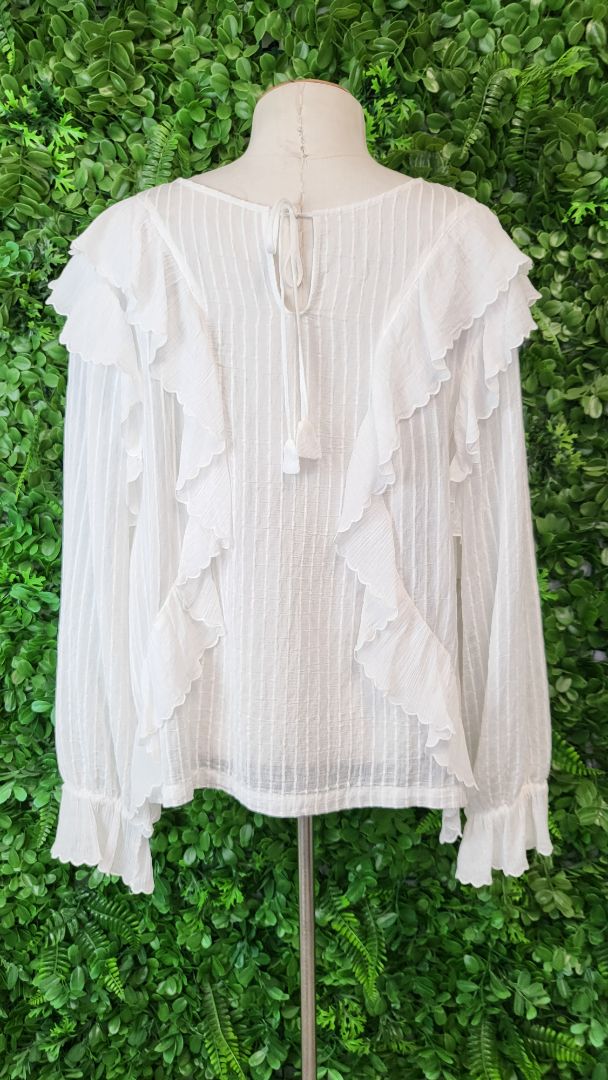 Moochi Cream Flare Frill Blouse (12)