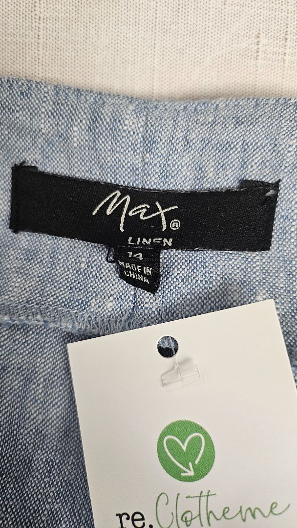 Max Blue Linen Tank Top (14)