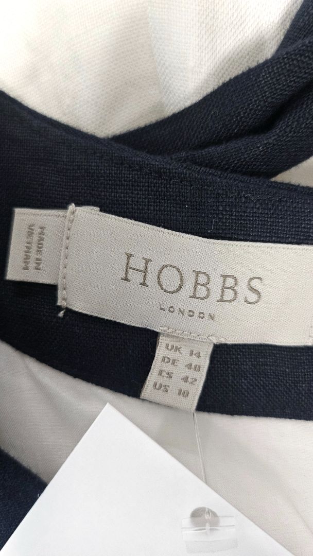 Hobbs London White Sleeveless Dress (12-14)