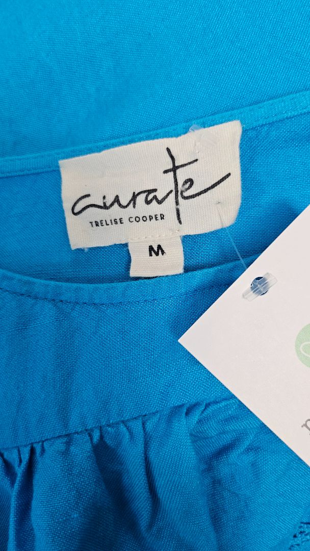 Curate Blue Fit To Frill Top (16-18)