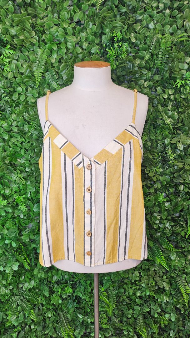 Max Mustard Linen Cami Top. BNWT (16)