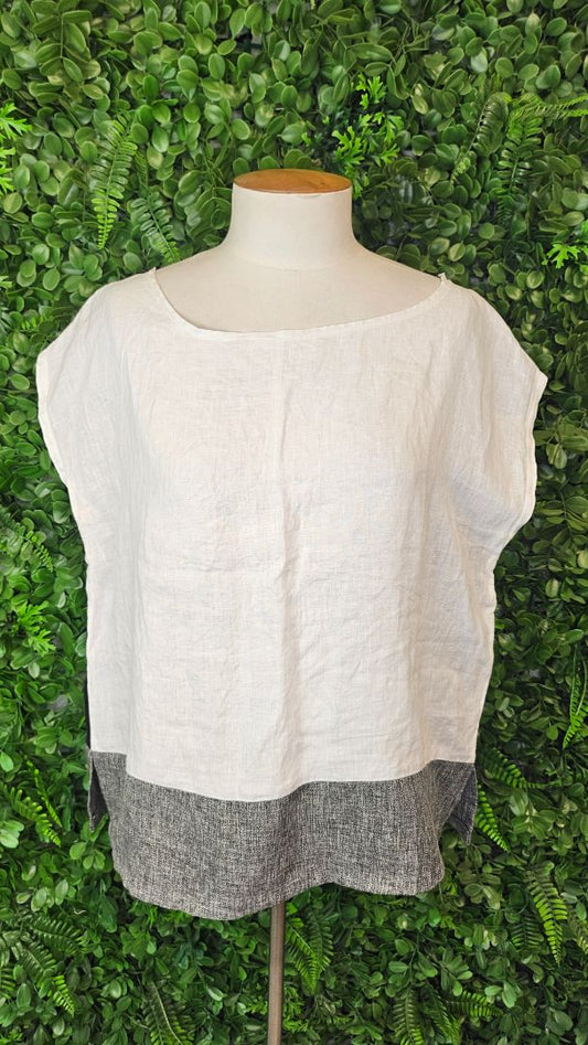 Soeur Multi Linen Tank Top (12-14)