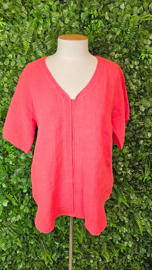 Madly Sweetly Watermelon Linen Top (10)