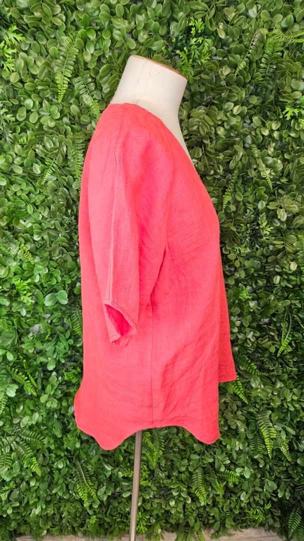 Madly Sweetly Watermelon Linen Top (10)