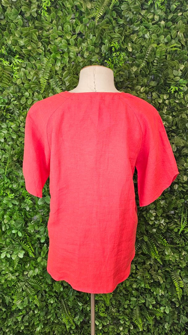 Madly Sweetly Watermelon Linen Top (10)
