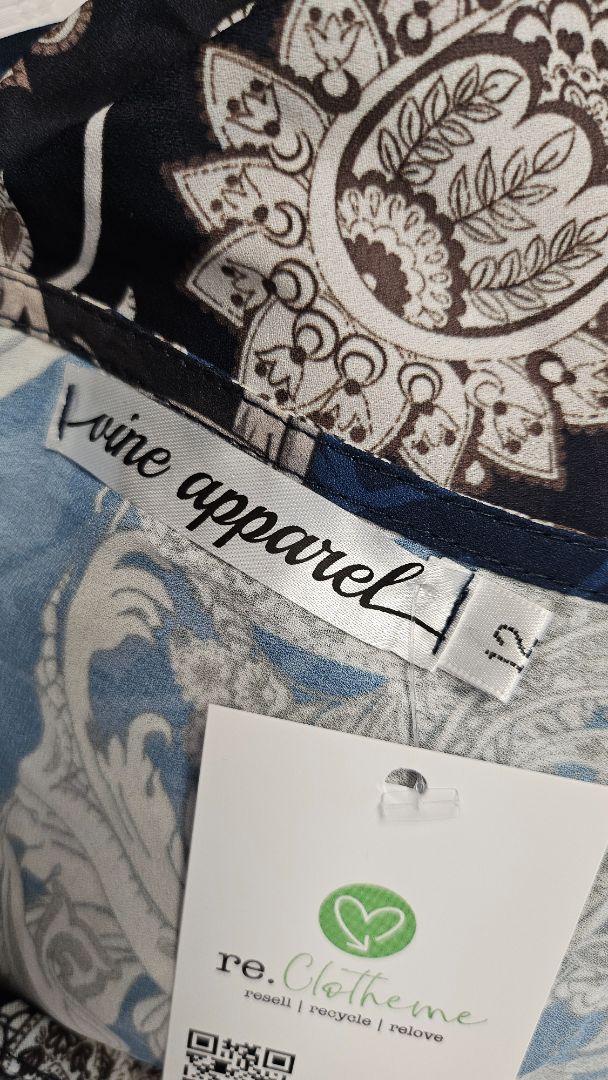 Vine Apparel Multi Patterned Top (12)