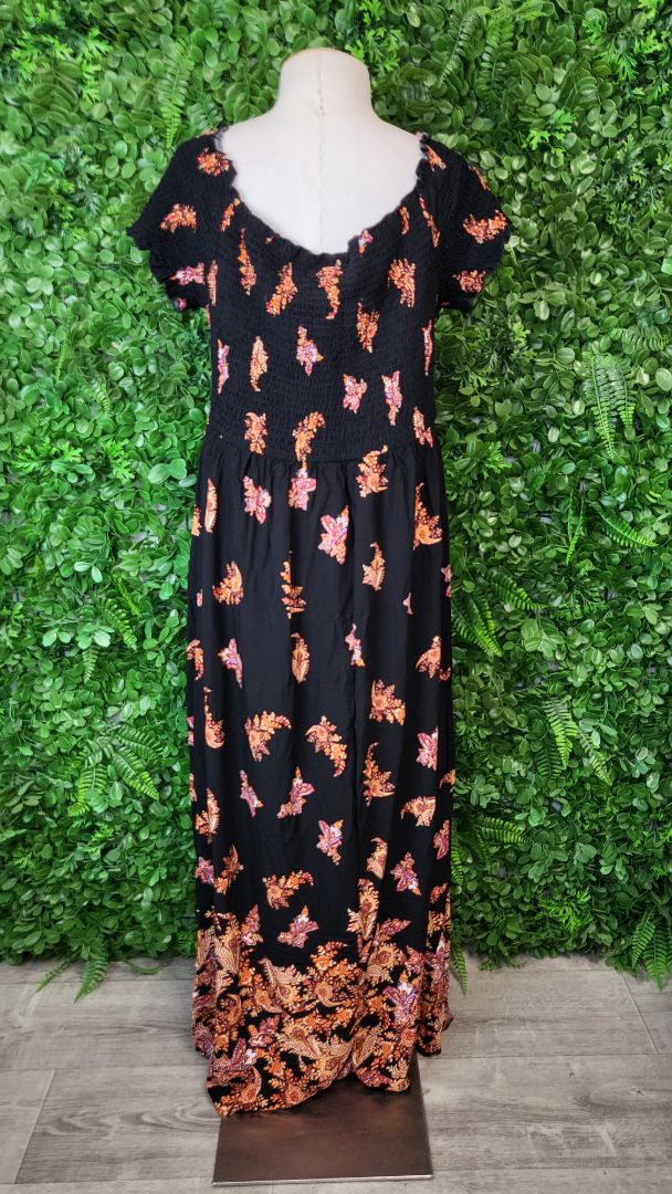 City Chic Black Shirred Dress (18)