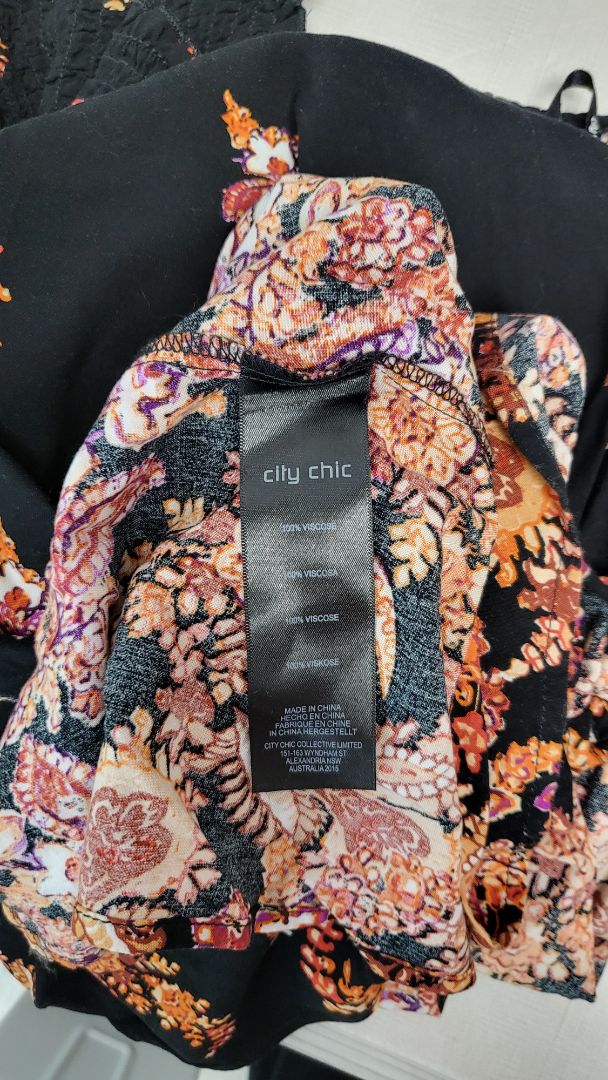 City Chic Black Shirred Dress (18)