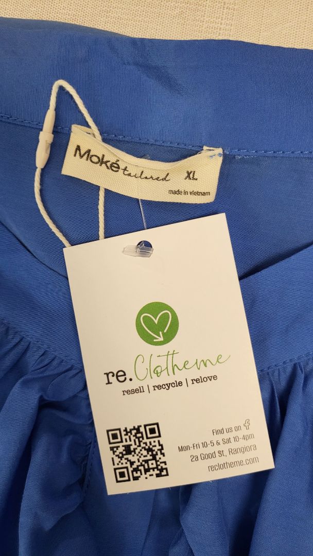 Moke Cornflower Jade Blouse BNWT (16)