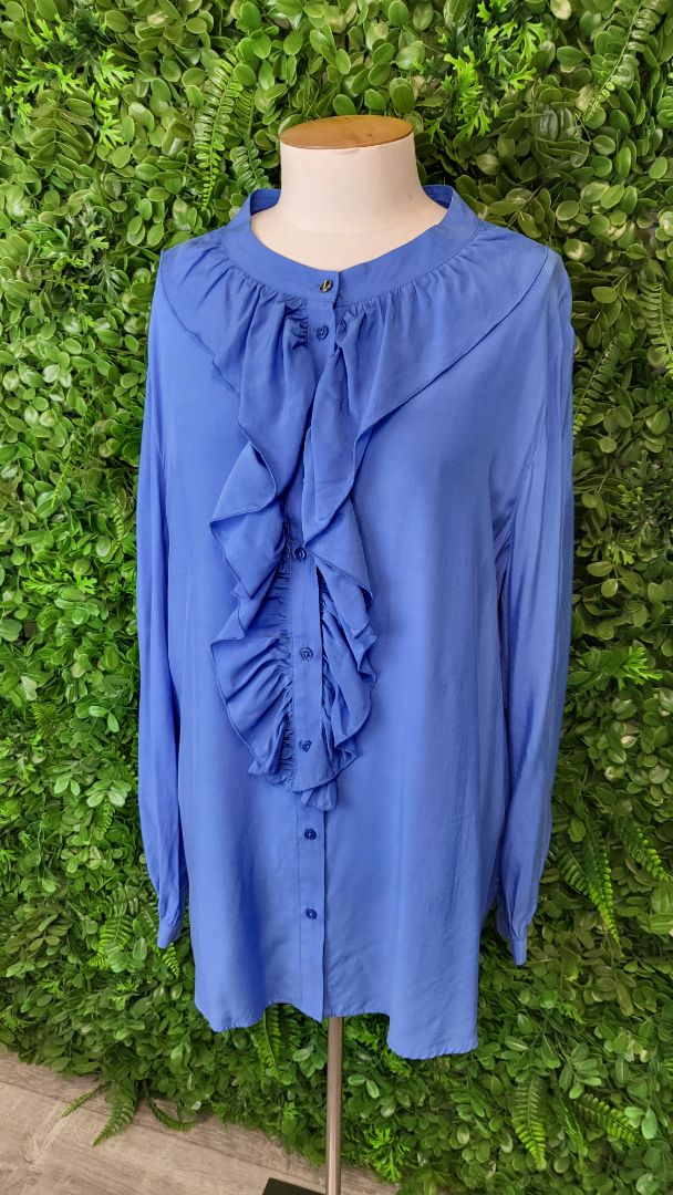 Moke Cornflower Jade Blouse BNWT (16)