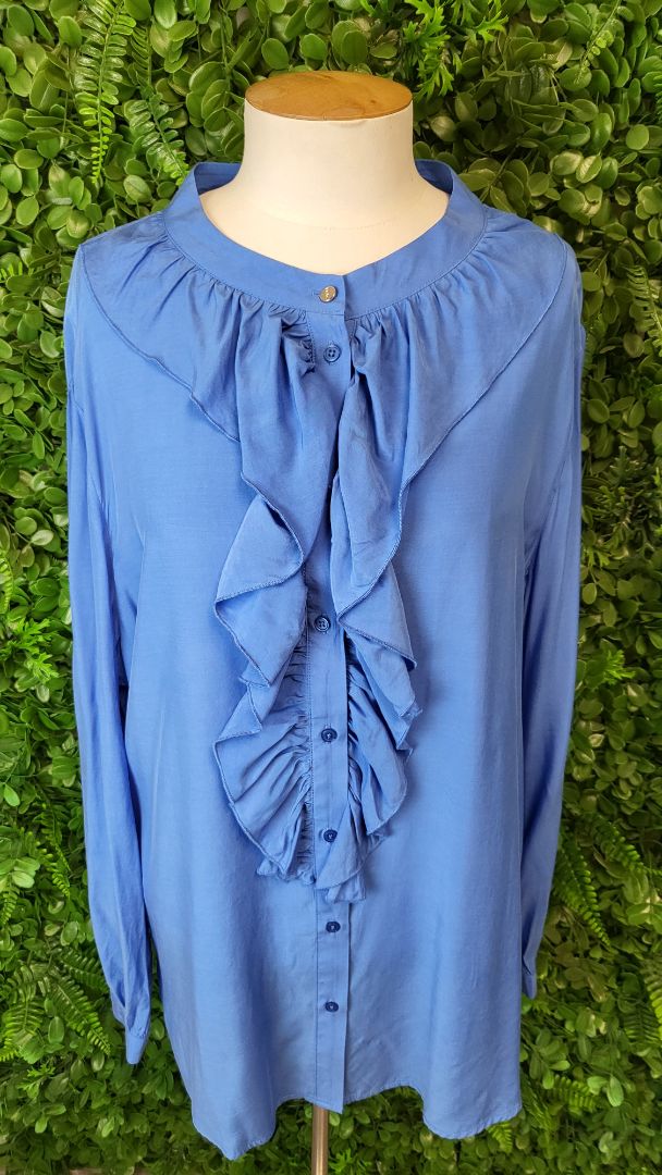 Moke Cornflower Jade Blouse BNWT (16)