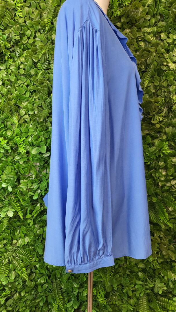 Moke Cornflower Jade Blouse BNWT (16)