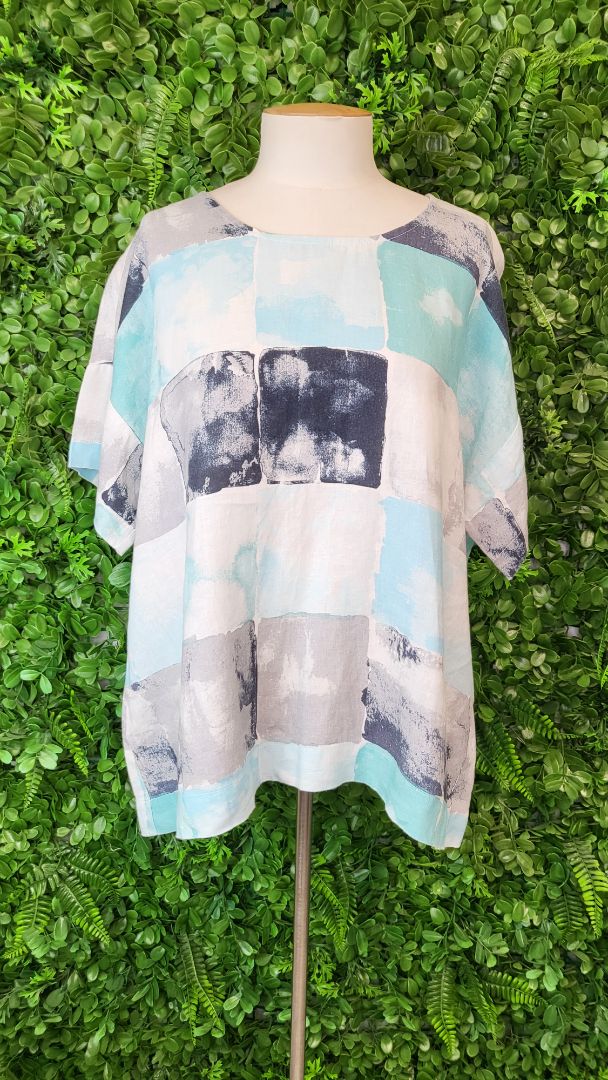 Foil Multi Linen Top (12)