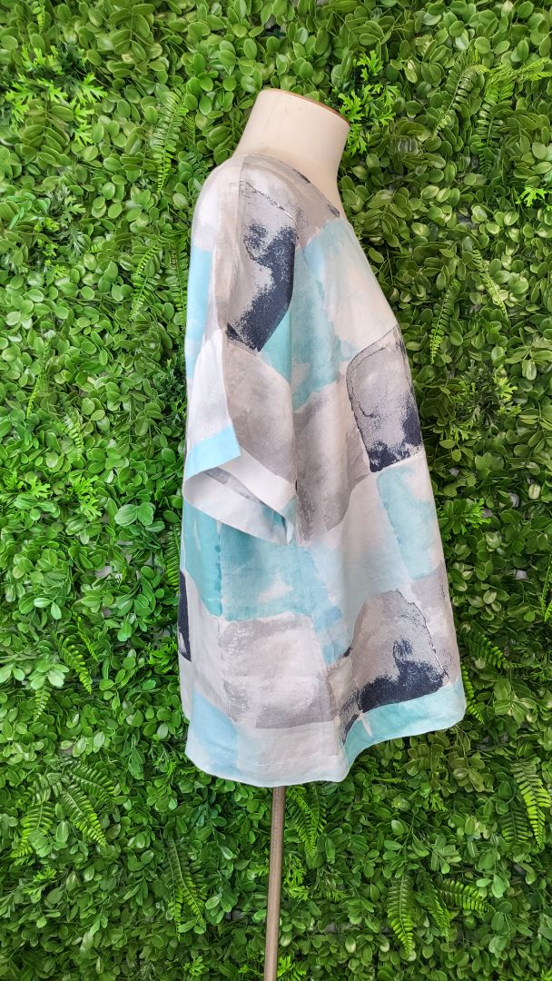 Foil Multi Linen Top (12)