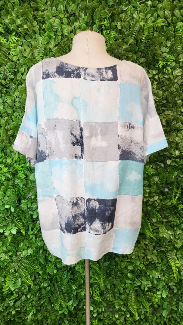 Foil Multi Linen Top (12)