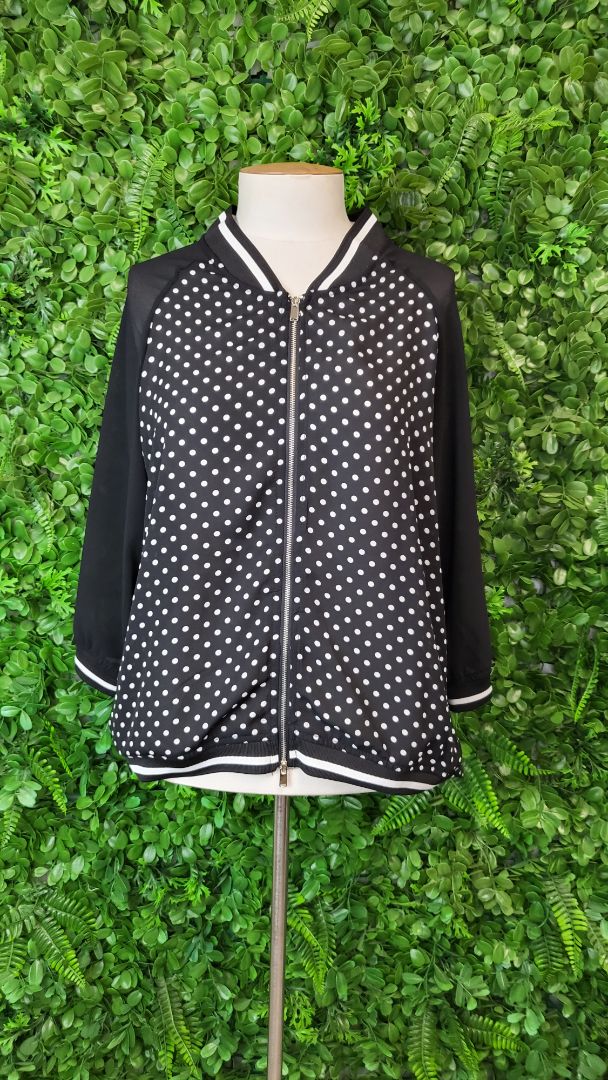 Madly Sweetly Dots Print Bomber (14)