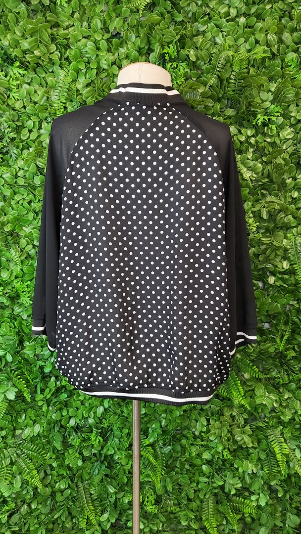 Madly Sweetly Dots Print Bomber (14)