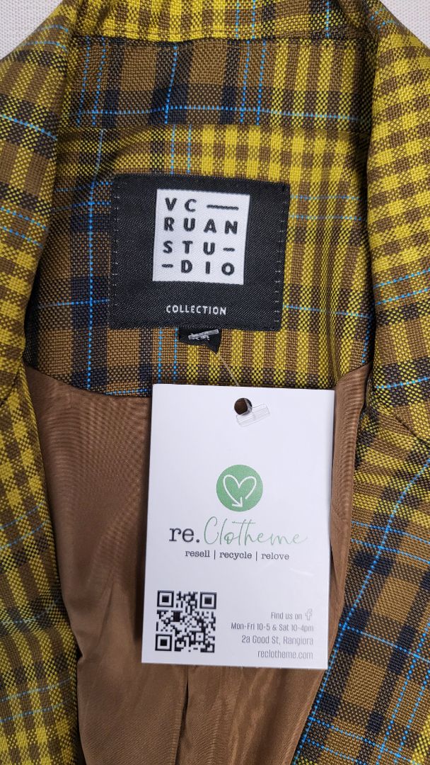Vcruan Studio Multi Plaid Blazer (8)