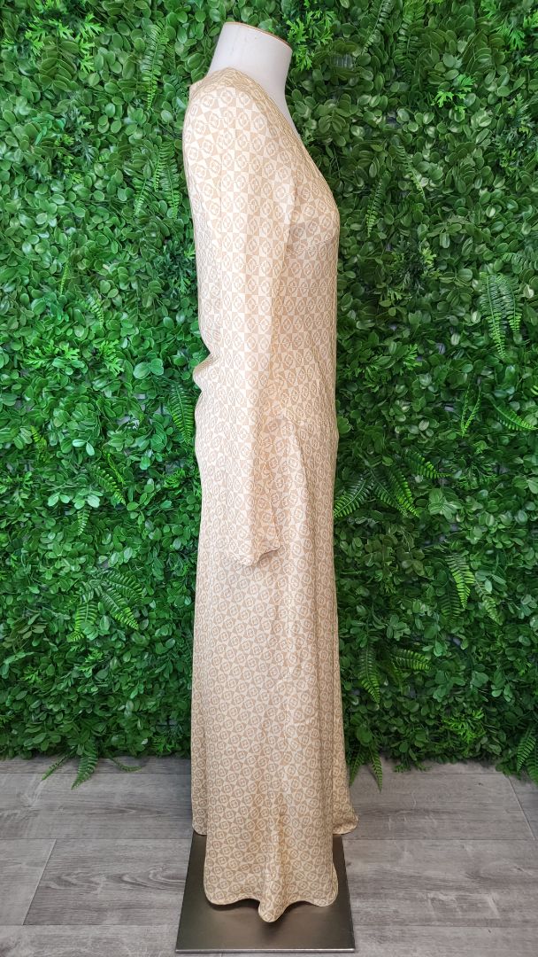 Mon Renn Cream Print Monikh Dress (10)