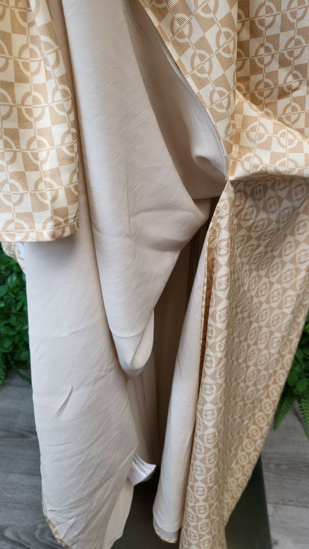 Mon Renn Cream Print Monikh Dress (10)