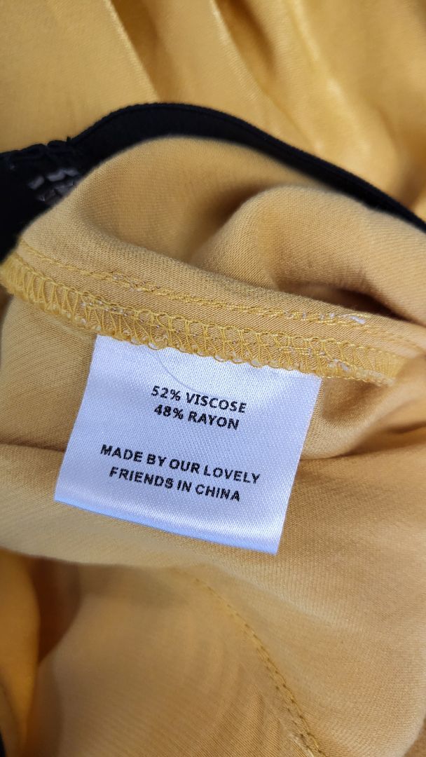 Lemon Tree Yellow Sateen Skirt (14)