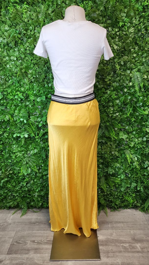 Lemon Tree Yellow Sateen Skirt (14)